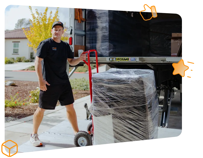 Movers carrying boxes