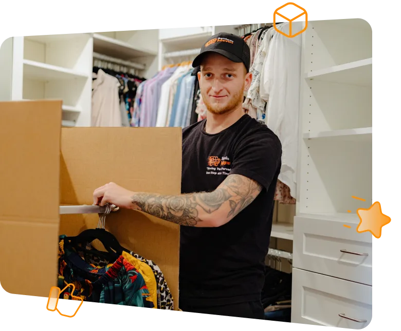 Movers carrying boxes