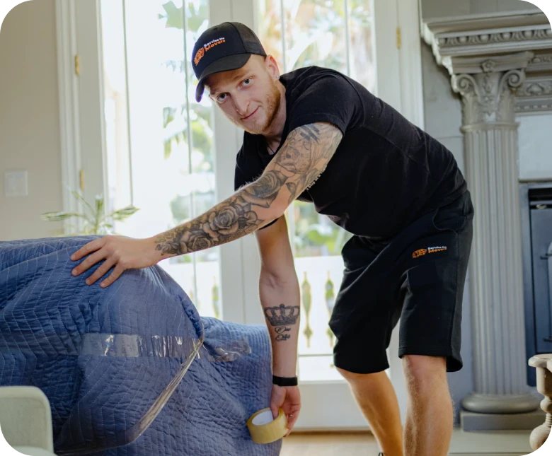 Movers carrying boxes