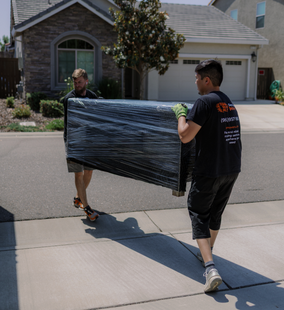 how to ship furniture professional movers packing large items in Sacramento